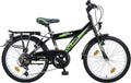 Talson Vélo enfant 20″ – 6 vitesses, éclairage conforme StVZO, noir/vert