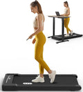 Redliro Walking Pad Tapis de marche compact – Télécommande, écran LED, 1–6 km/h, léger, pour maison/bureau et bureau debout