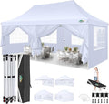 COBIZI Tonnelle pliante 3 × 6 m – Tente étanche, stable et pliable, protection UV, 6 parois, pour mariages et événements extérieurs