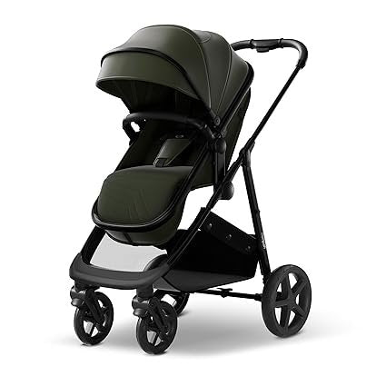 Mompush Wiz Poussette 2-en-1 – Nacelle et siège sport, pliage une main, siège réversible, capote UPF 50+