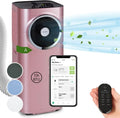 Klarstein Climatiseur mobile 5-en-1 avec tuyau d’évacuation – Ventilateur, déshumidificateur, purificateur d’air, mode nuit, contrôle via application, pour maison et bureau