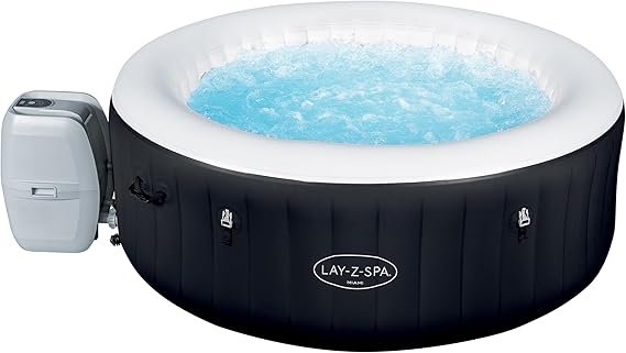 Bestway LAY-Z-SPA Miami AirJet™ Spa gonflable rond 180 × 66 cm, pour 2 à 4 personnes