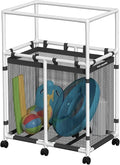 Panier de rangement de piscine en plastique – Organisateur pour frites, jouets, serviettes et accessoires, design en maille, style Basic & Pro