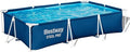 Piscine tubulaire rectangulaire 3,00 × 2,01 × 0,66 m à cadre acier, bleue, pour jardin