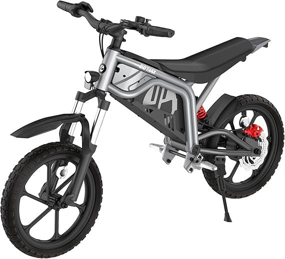 Moto électrique tout-terrain – Pneus 16″, moteur brushless 300 W – Description du produit