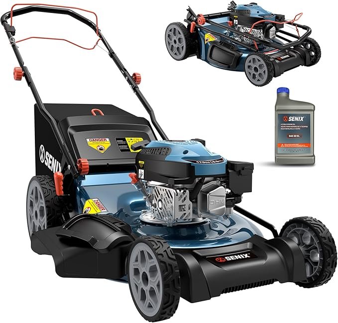 SENIX Tondeuse thermique autotractée 22″ – Description du produit