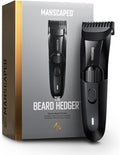 MANSCAPED® The Beard Hedger® Tondeuse à barbe premium pour hommes – 20 réglages de longueur, lame en T acier inoxydable, étanche, sans fil pour usage sec & humide