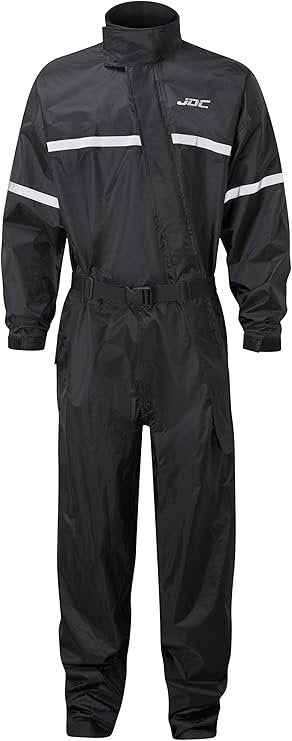 JDC Ensemble de pluie moto homme – Combinaison imperméable et coupe-vent pour protection contre les intempéries