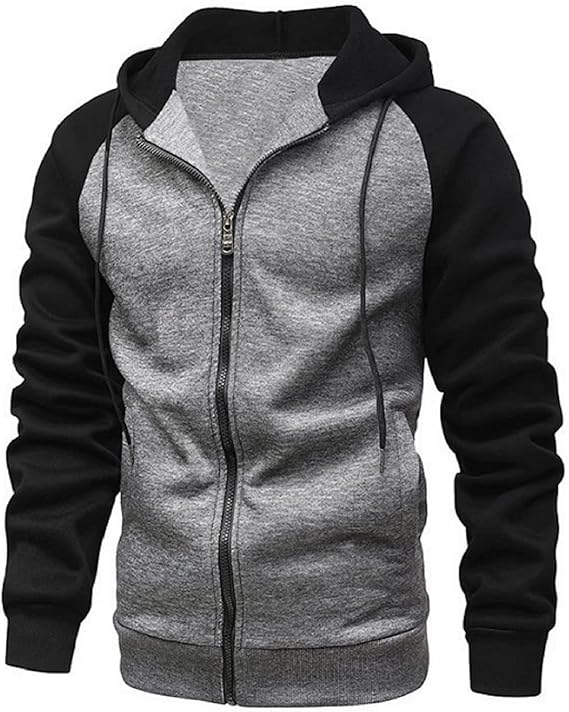Sweat zippé à capuche homme – Veste hoodie confortable, tailles S–2XL