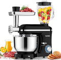 Homlee Robot de cuisine 3-en-1 2000 W – Hachoir à viande, blender, coupe-légumes, bol mélangeur 5,5 L