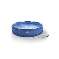 CRIVIT Piscine tubulaire Metal Frame Ø 300 × H 76 cm avec pompe filtrante – Article de second choix, comme neuf