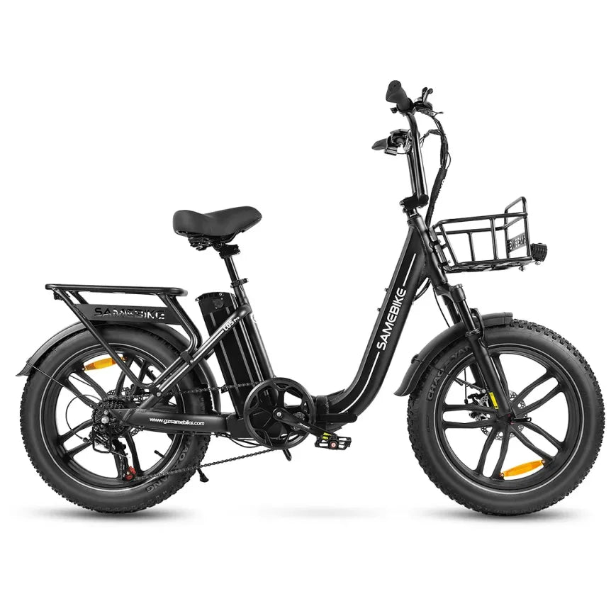 SAMEBIKE C05 Pro Vélo électrique pliable Fat Tire à cadre bas – Batterie 36 V 13 Ah, moteur 500 W