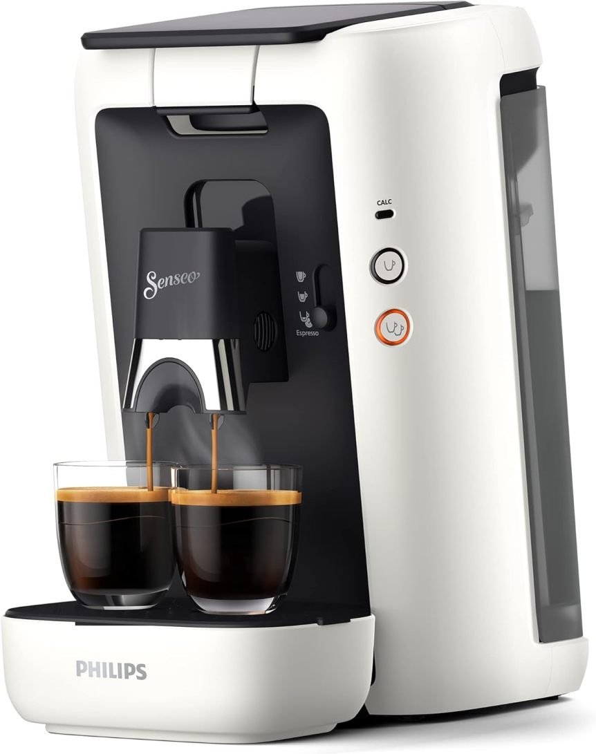 Philips Senseo Maestro CSA260/90 Machine à dosettes – Spécialités de café avec fonction mémoire, réservoir 1,2 L