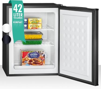 Bomann Petit congélateur 42 L – 2 grilles amovibles, porte réversible