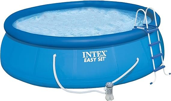 Intex Easy Set Piscine hors-sol ronde Ø 4,57 × 1,22 m – Autoportante pour jardin