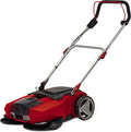 Einhell TE-SW 18/610 Li-Solo Power X-Change Balayeuse sans fil 18 V – Bac 20 L, largeur 61 cm, position parking, guidon réglable, lèvre amovible, rouge