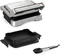 Tefal OptiGrill 4-en-1 GC776D10 – Grill de contact avec plat de cuisson, ouverture à plat, 9 programmes, indicateur de cuisson, grill et four