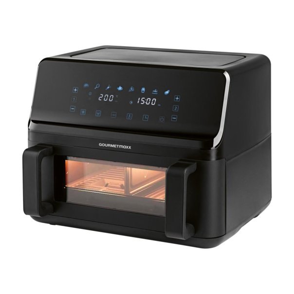 GOURMETmaxx Friteuse à air chaud Variokammer 15443 – 9 L, 2700 W, numérique, article de second choix très bon état