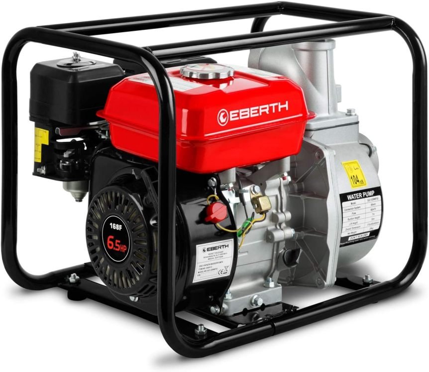 EBERTH Pompe à eau thermique 5,5 ch – 30 000 L/h
