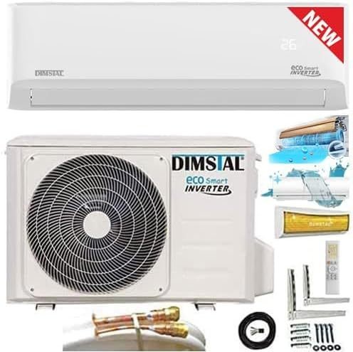Climatiseur split QuickConnect ULTRA 12 000 BTU / 3,6 kW + chauffage – ECO Smart Wi-Fi Ready, Super Ioniser, autonettoyage, Follow Me, kit complet silencieux avec 4 m de conduites QuickConnect 1