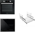 Bauknecht BAKO 566 IND Ensemble four + plaque à induction 60 cm – Chaleur tournante, Gentle Steam, Maxi Cooking, My Menu, Booster, rails sur 2 niveaux, inox 1