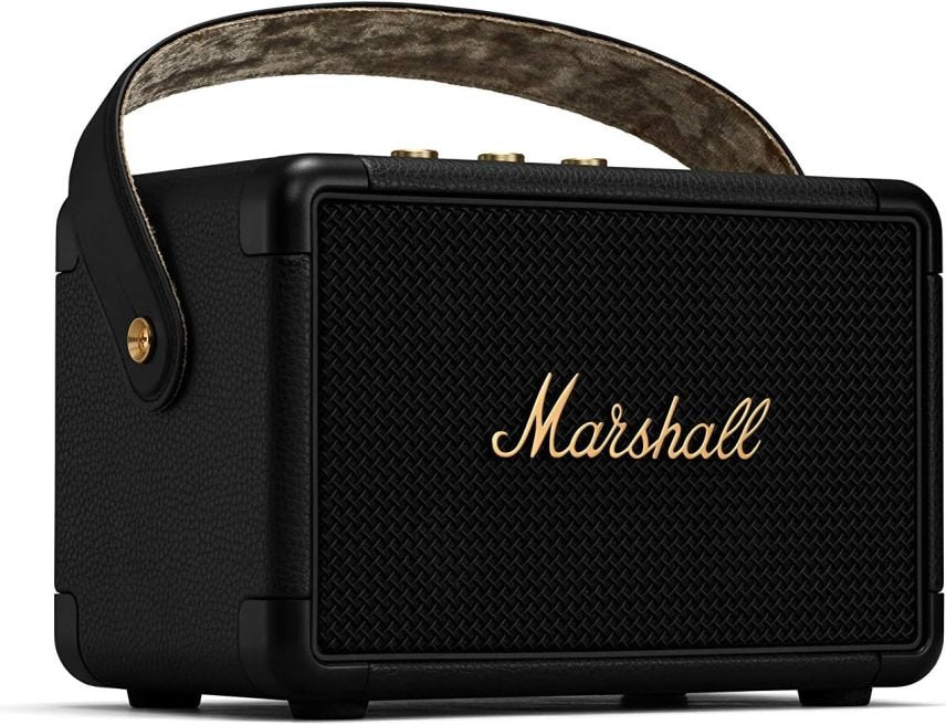 Marshall Kilburn II Enceinte Bluetooth portable résistante à l’eau – Noir et laiton