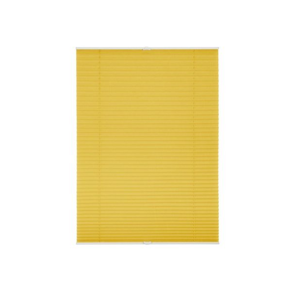 Lichtblick Store plissé Klemmfix – Réglage continu, occultant, pose sans perçage, 130 × 100 cm, jaune, article de second choix comme neuf