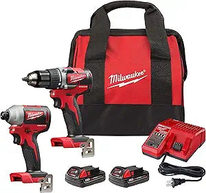 Milwaukee 2697-22 M18 Kit perceuse à percussion/visseuse à chocs sans fil 18 V lithium-ion XC – Description du produit