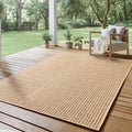 SIMPEX – Tapis d’extérieur 120 x 170 cm au style jute naturel, résistant aux intempéries