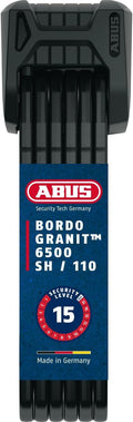 ABUS Bordo Granit XPlus 6500 SH Antivol pliable – 110 cm, noir