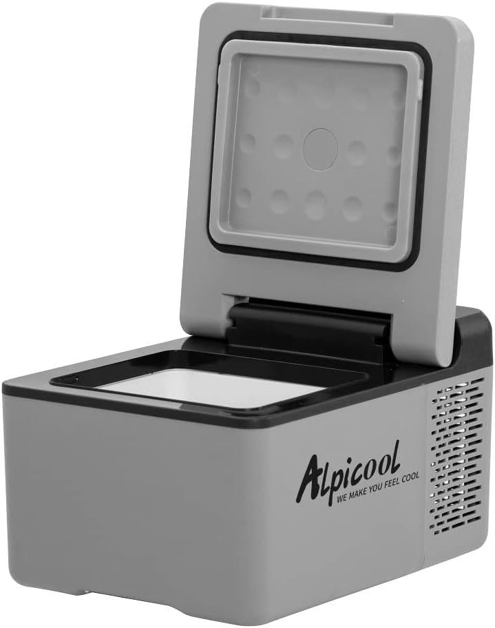 Alpicool C12 Glacière à compresseur 12 L – Refroidissement mobile pour voiture, camping et déplacements