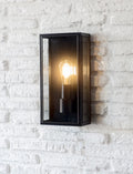 Belgrave Outdoor Lantern Tall Carbon – Lanterne extérieure moderne pour jardin, terrasse et balcon
