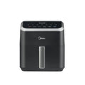 Midea HeatXpress™ 5,5 QT 9-en-1 Four Airfryer – Friteuse à air compacte à 9 fonctions, cuisson rapide et pauvre en huile, Noir