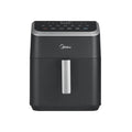 Midea HeatXpress™ 7,8 QT 8-en-1 Four Airfryer – Friteuse à air multifonction à cuisson rapide, grande capacité, Noir