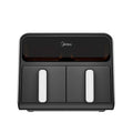 Midea 8,4 QT 9-en-1 Four Airfryer Dual Zone – Friteuse à air avec deux zones de cuisson, 9 fonctions, grande capacité, Noir