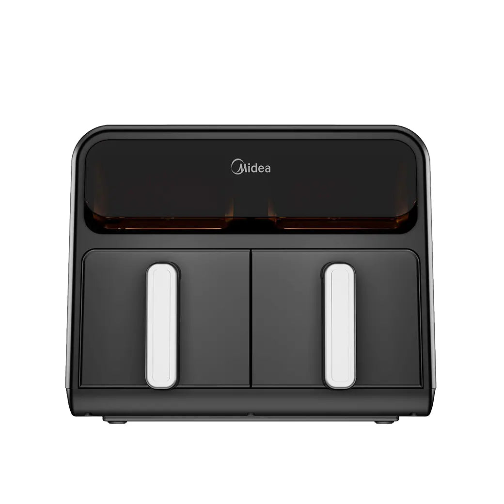 Midea 8,4 QT 9-en-1 Four Airfryer Dual Zone – Friteuse à air avec deux zones de cuisson, 9 fonctions, grande capacité, Noir
