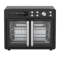 Midea Flexify™ Four Airfryer French Door – Friteuse à air multifonction avec double porte, fonctions 10-en-1, grande capacité, Noir