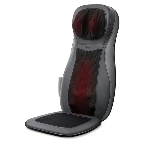 NAIPO Coussin de massage shiatsu – Massage électrique du dos avec chaleur, pétrissage, rouleaux 3D et vibration