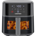 Chefman TurboFry® Touch 6 Qt Easy-View Airfryer – Friteuse à air numérique avec fenêtre de visualisation, cuisson pauvre en huile, Noir