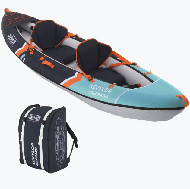 Sevylor Colorado Kayak Set – Kayak gonflable 2 personnes, kayak de loisir et de randonnée pour eaux calmes