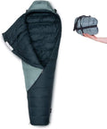 qeedo Takino Sac de couchage en duvet hiver – Tailles M et L, chaud, compact et léger 1