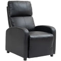 HOMCOM Fauteuil relax TV avec fonction inclinable et rembourrage épais