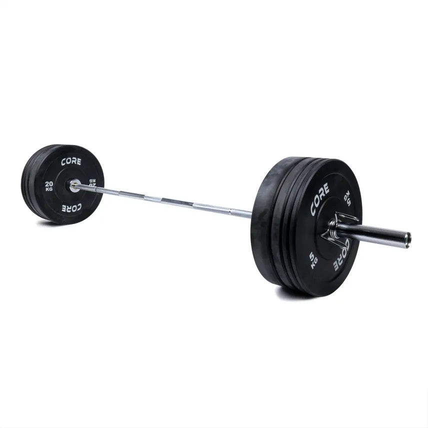 Core Ensemble barre et disques bumper 100 kg