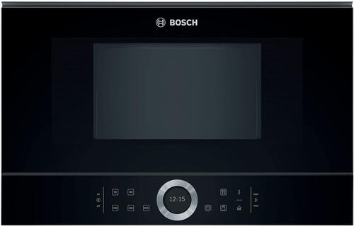Bosch BFL634GB1 Série 8 Micro-ondes encastrable – 900 W, AutoPilot 7, écran tactile TFT