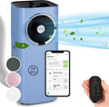 Klarstein Climatiseur mobile 5-en-1 avec tuyau d’évacuation – Ventilateur, déshumidificateur, purificateur d’air, mode nuit, contrôle via application, 12 000 BTU, maison et bureau