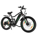 Hitway BK9 Vélo électrique tout-terrain – Moteur 500 W, batterie 48 V 15 Ah, pneus Fat 26 × 4,0 pouces