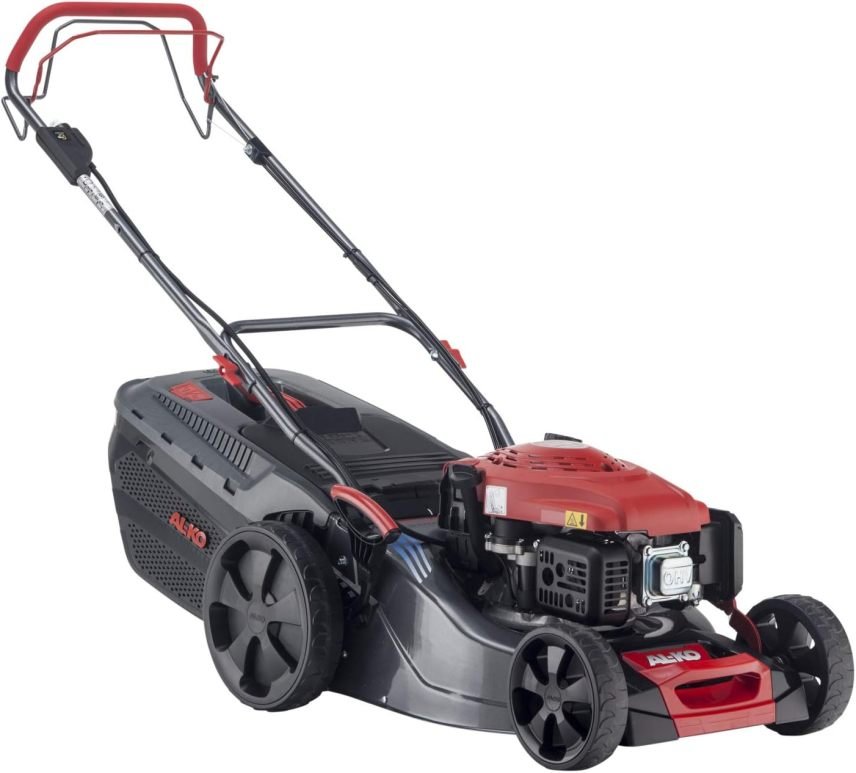 AL-KO Comfort 46.0 SP-A Plus Tondeuse à essence – Largeur 46 cm, moteur 2,1 kW, carter acier robuste, traction arrière, fonction mulching