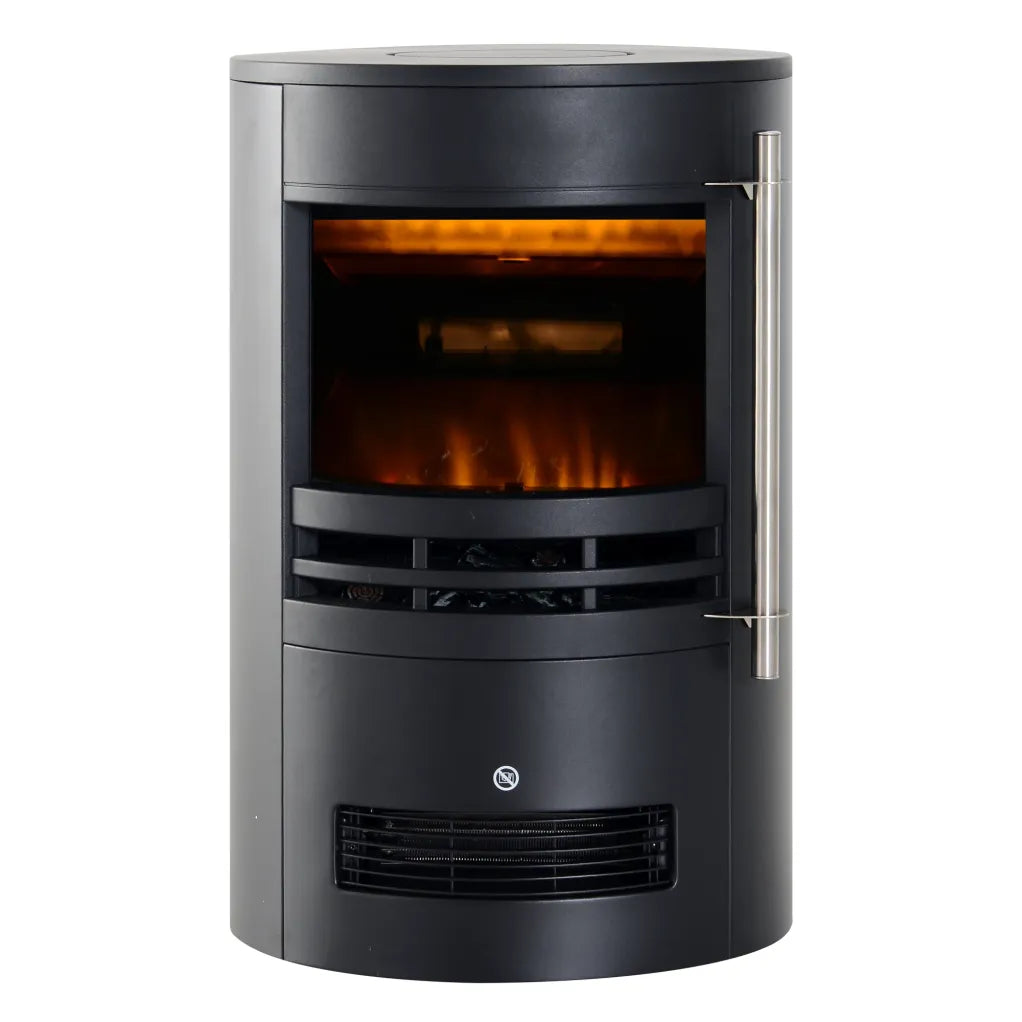 HOMCOM Cheminée électrique avec effet flammes et 2 niveaux de chauffage