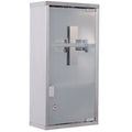 Armoire à pharmacie HOMCOM verrouillable, 3 compartiments, acier inoxydable 1