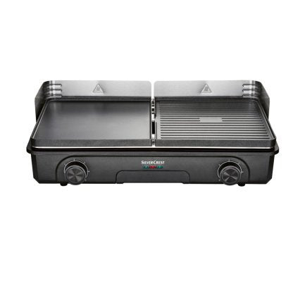 SILVERCREST KITCHEN TOOLS Grill de table STG 2200 A1 avec 2 surfaces séparées – Article de second choix, comme neuf